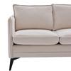 Modern double-sofa small fabric sofa armchair with storage side pockets and adjustable phone stand