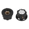 50Pcs Potentiometer Knob Engineering Plastic Brass Core Control Knobs Replacement 20mm BEMA02