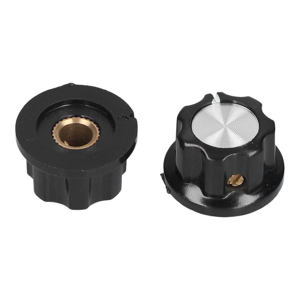 50Pcs Potentiometer Knob Engineering Plastic Brass Core Control Knobs Replacement 20mm BEMA02
