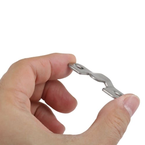 Lemfema Stainless Steel Wall Hooks, 15-Pair Set (30 Pieces), Frame Hanging Brackets, Frame Hooks for Hanging Clocks, Mirrors, and Paintings, Multi-Fun