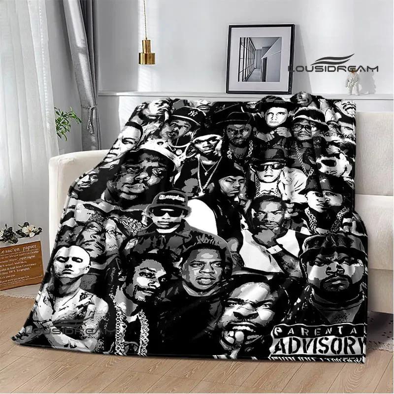 2PAC Hip -hop Singer Fashion Printed Blanket Warm Bed Blanket Soft and Comfortable Blanket Home Travel Blanket Birthday Gift