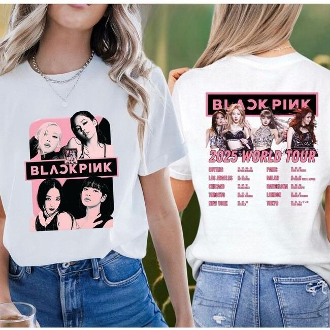 2026 Blackpink Shirt, Born Pink Shirt, Kpop Fan Shirt, Kpop Merch Shirt, Blackpink World Tour Shirt, Black Pink Tee Shirt