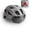 Road Bike Mountain Bike Cycling Helmet with Tail Light No Logo Design for Unisex Adults