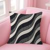 Black White Striped Geometric Rectangle Cushion Cover Polyester Sofa Cushions Decorative Throw Pillows  Decoration Pillowcover