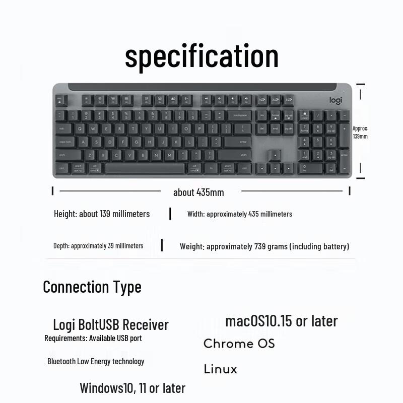 Logitech K865 Wireless Mechanical Keyboard