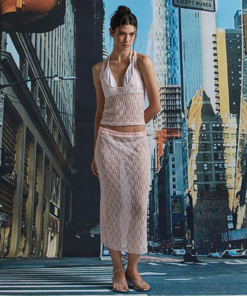 Geiteuliseu Jacquard Lace Skirt