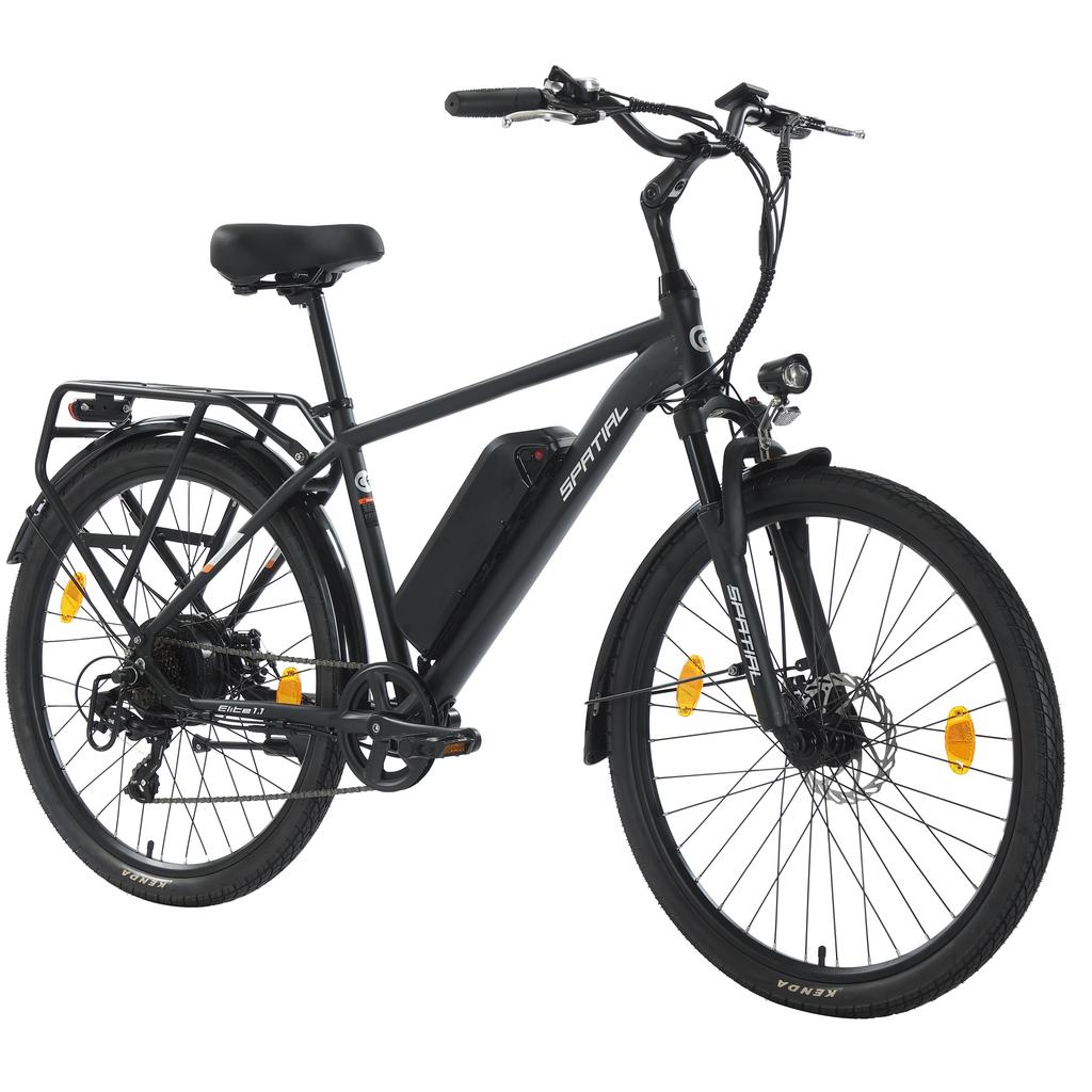 SPATIAL Elite Pánské terénní elektrokolo s přívěsným sedátkem 250W motor 36V13AH baterie 26palcové silniční pneumatiky Elektrokolo pro venkovní jízdu E-bike