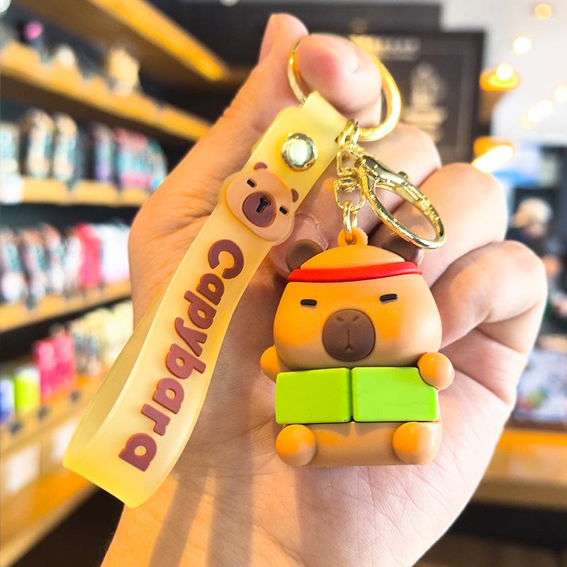 Summer Capibara Keychain Cute Dolls Claw Machine for International Children s Day and Loong Boat Festival Toys Anime Cartoon