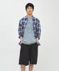 INTEMPOMOOD Retro Light Check Shirt_Blue