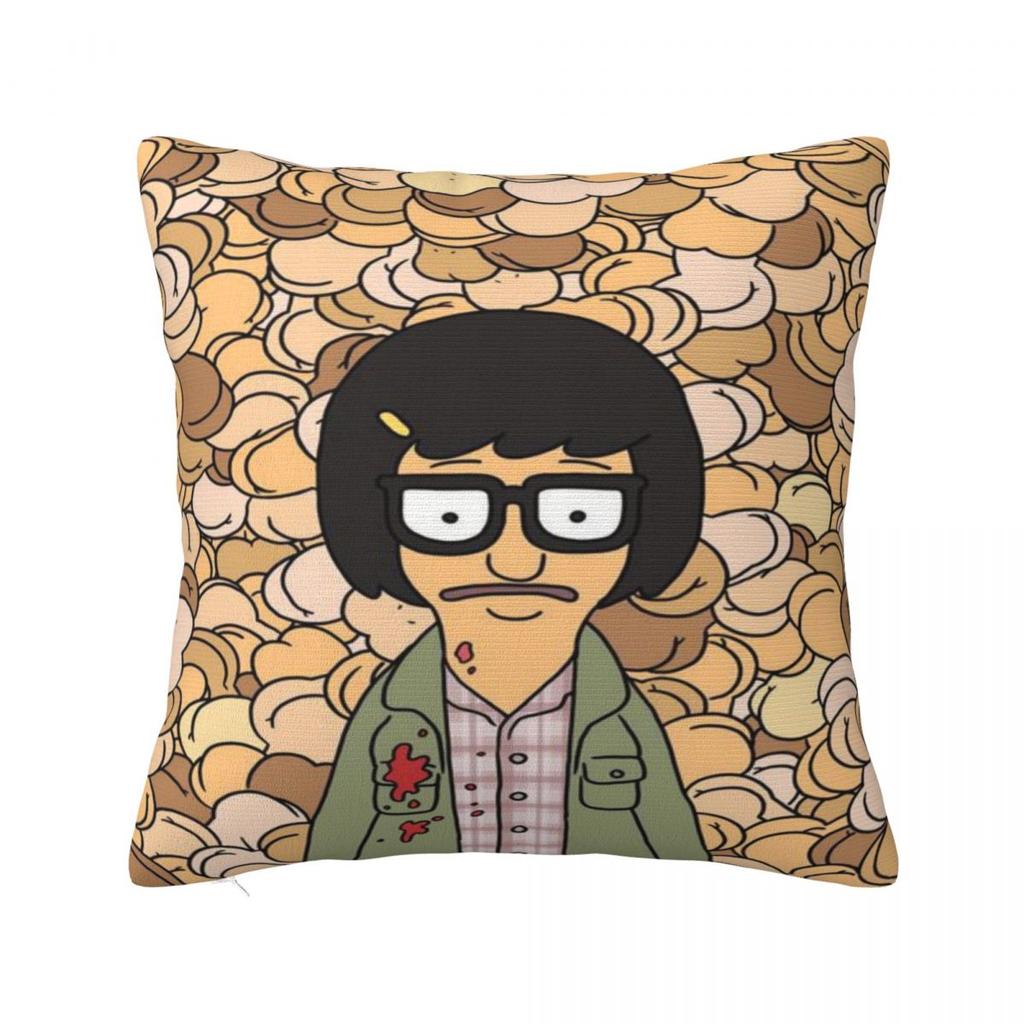 Trendy Car Bobs Funny B-Burgersdecoration Pillowcase Accessories Pillow Covers Square Multiple Sizes