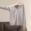 Leichter Strick-Cardigan mit Kapuze und Kordelzug für Damen