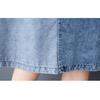 New Vintage Summer Denim Dress Women Plus Size Elegant Loose Blue Maxi Basic Dresses O Neck