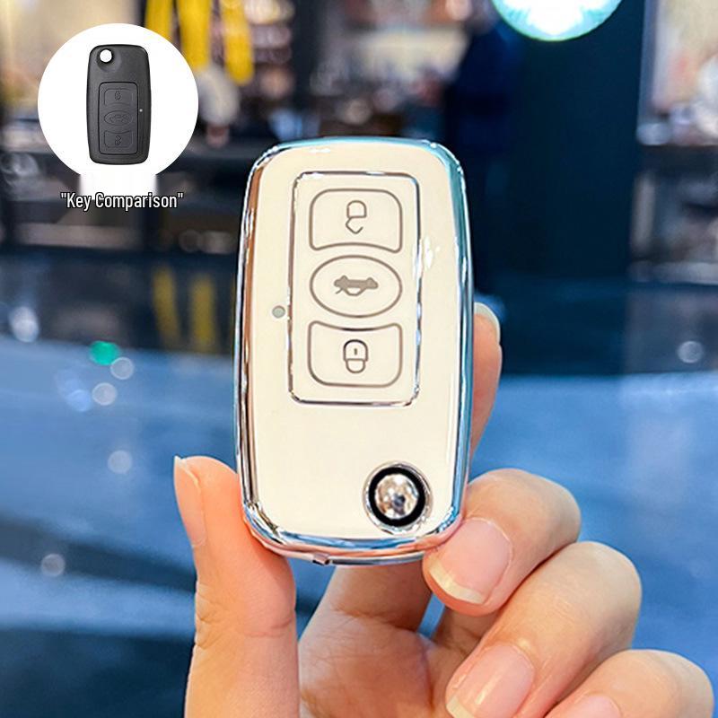 

High-End Key Case for Great Wall Ling Ao, C30, C20R, C50 - Old Model Car Remote Shell with Buckle