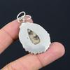 Daughters Day Deal 925 Silver Natural Turritella Agate Art Deco Handmade Pendant