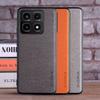 Luxury Textile Leather Case for Xiaomi 14T Pro 14T Soft Hard PC 3in1 Material Phone Cover for Xiaomi 14T Pro 14T Case