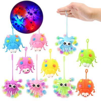 Kinder Stressabbau, Kneten, Musikball, Frustabbau-Spielzeug, Funkelnder Elastischer Ball, Neuer und Einzigartiger Flauschiger Ball