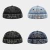 Denim Dad Hat With Embroidered Letters For Casual Street Style In Winter