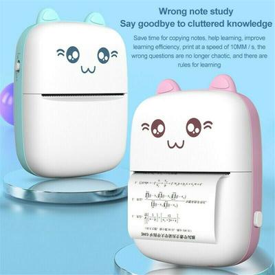 Tragbarer Mini-Thermodrucker Foto-Taschenfotodrucker Telefon Drahtloser Druck Mit 1 Rolle Papier