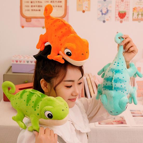 Simpatico peluche camaleonte imitazione aspetto vivido bambola di peluche per bambini cartone animato peluche bambola giocattolo regalo di compleanno
