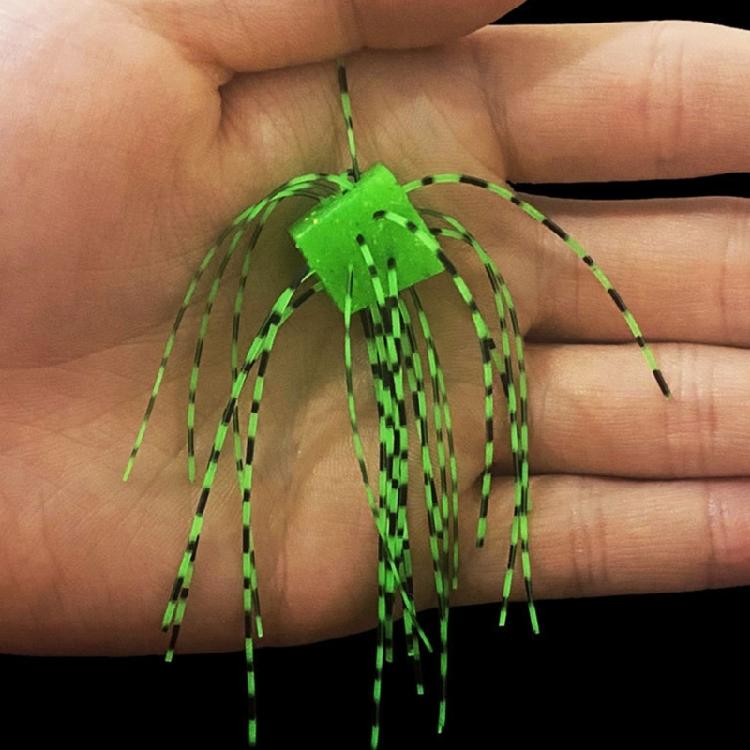 Flexible Whiskers Lure Slow Sinking Artificial Baits Saltwater Freshwater Baits Dices Shaped Fishing Lure