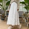 Spring Summer Women Long Skirt Fairy Palace Style Custom Lace Oversize Pendulum Mid-length Female Skirts