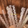 W89C 240Pcs Lace Decorative Sticker Aesthetic PET Sticker for Scrapbooking Journal