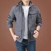 Spring and Autumn Large Size Loose Multi-Pocket Jacket Men's Casual Windbreaker Stand-up Collar Tooling Men's Clothing