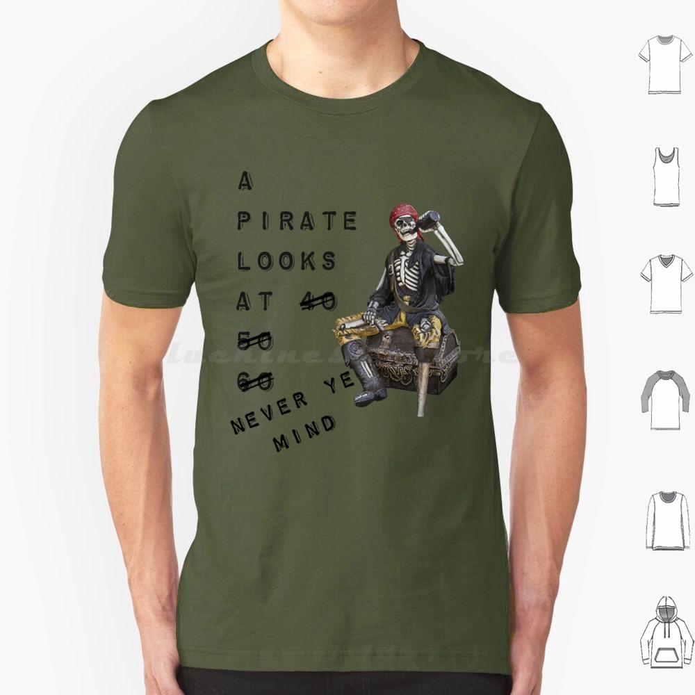 A Pirate Looks At 60 T Shirt 6xl Cotton Cool Tee Jimmy Buffett Beach Parrothead Margaritaville Buffett Parrot Surfing Pirate