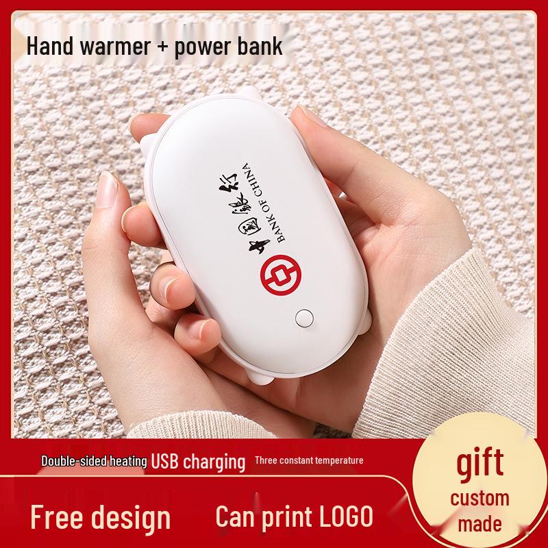 2-in-1 USB Rechargeable Hand Warmer & Charger with Digital Display