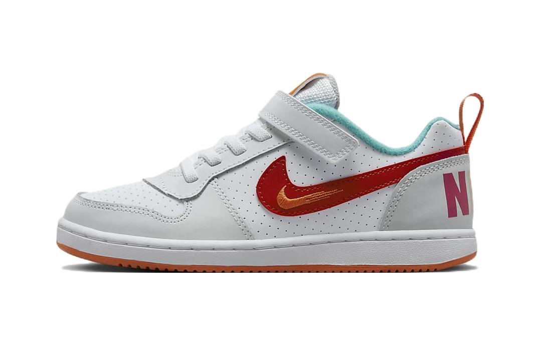 

Nike Court Borough Slip Resistant Cushioning Abrasion Resistant Low top Skateboard Shoes Beige Orange Kids FD4636-161 29.5