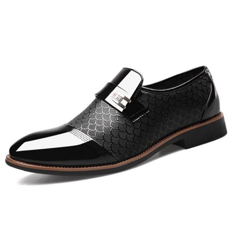 Scarpe da Uomo in Pelle Goffrata Taglia Grande Set di Piedi Abbinabili Scarpe Casual da Uomo in Pelle 38-48