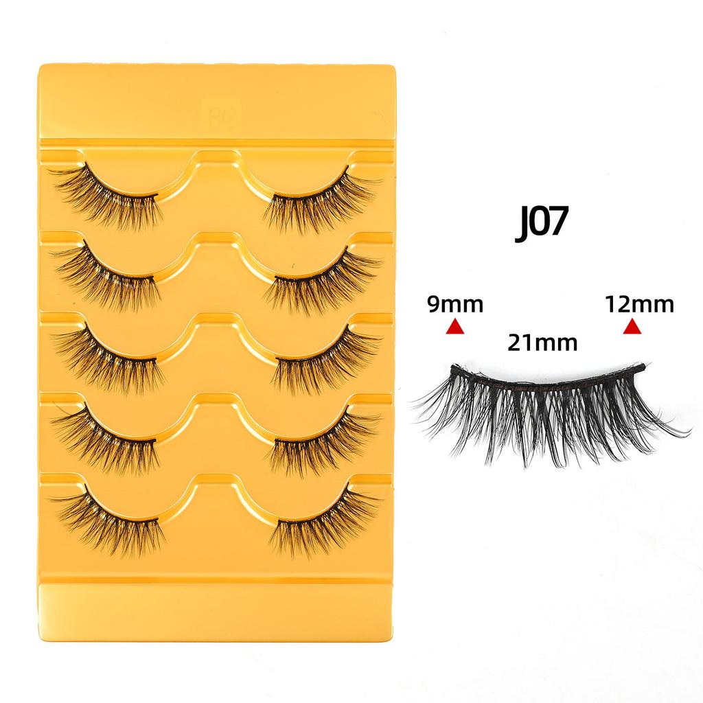 5 Pairs of Half-eye False Eyelashes 5d A Whole Cluster of Black Stems Fluffy Multi-layer Fox Eyelashes 2026