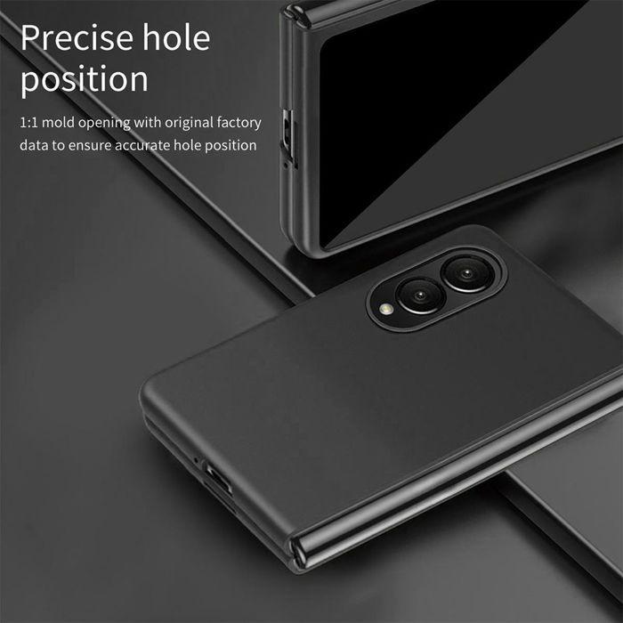 Pouzdro se 2 tvrzenými skly pro Samsung Galaxy Z Fold 8, Pevná ochrana proti poškrábání a nárazům, Černé