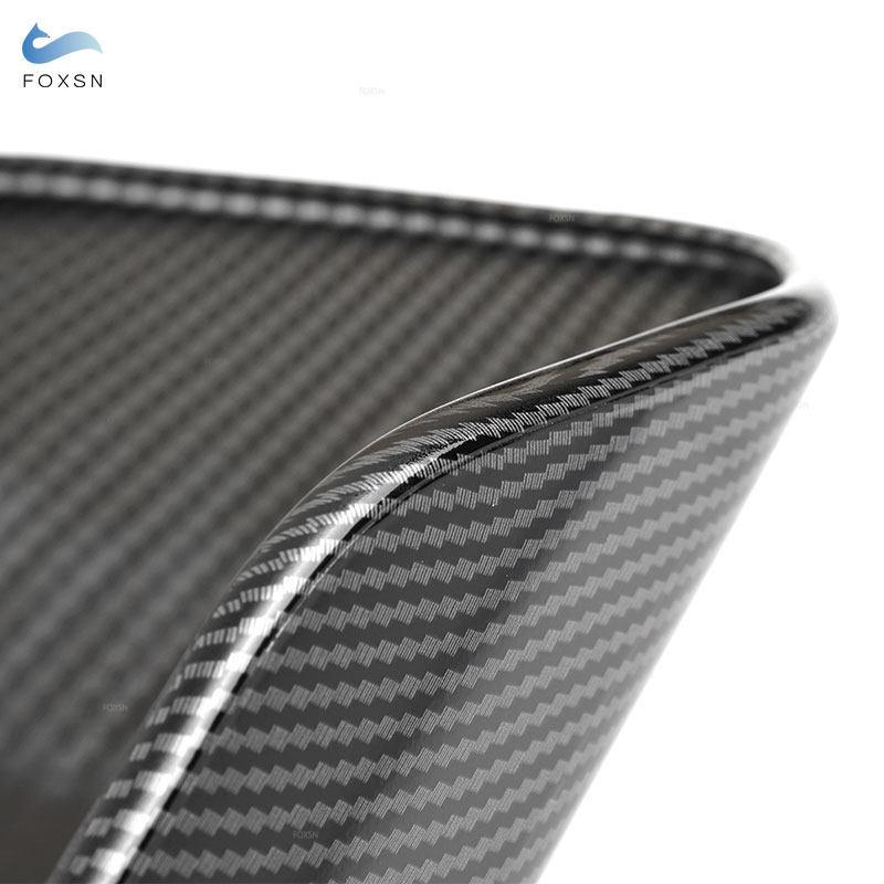 Für Porsche Cayenne 2011 2012 2013 2014 2015 2016 2017 Kohlefaser-Textur Mittelkonsolenabdeckung Armlehnenbox-Abdeckung Schutzleiste