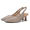 Banquet Fashion Pointed Single Shoes Women's Breathable Versatile Pointed High Heels Not Tired Feet with Skirts Stiletto Temperament Women's Shoes