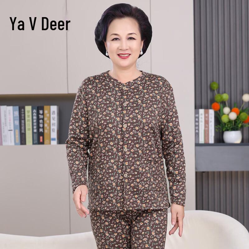 Yalu Elderly Women's Thickened Thermal Underwear Set