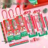 Original Cute Christmas Stationery Set for Elementary Students - Includes Eraser, Pencil Sharpener, and Five-in-One Pencil Set