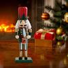 Artisanal Wood Nutcrackers Puppet 16cm Traditional Christmas Centerpieces Decorative King Soldier Figure Toy Ornament