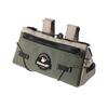 Rhinowalk Bicycle Handlebar Bag/Shoulder Bag, 2-Way, Waterproof, Lightweight, Storage Bag for Road Bikes, MTBs, and Folding Bikes (Green & Khaki)
