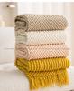 Light Luxury Solid Color Sofa Blanket - Air Conditioning, Decorative, Office Nap, Homestay, Autumn/Winter Use