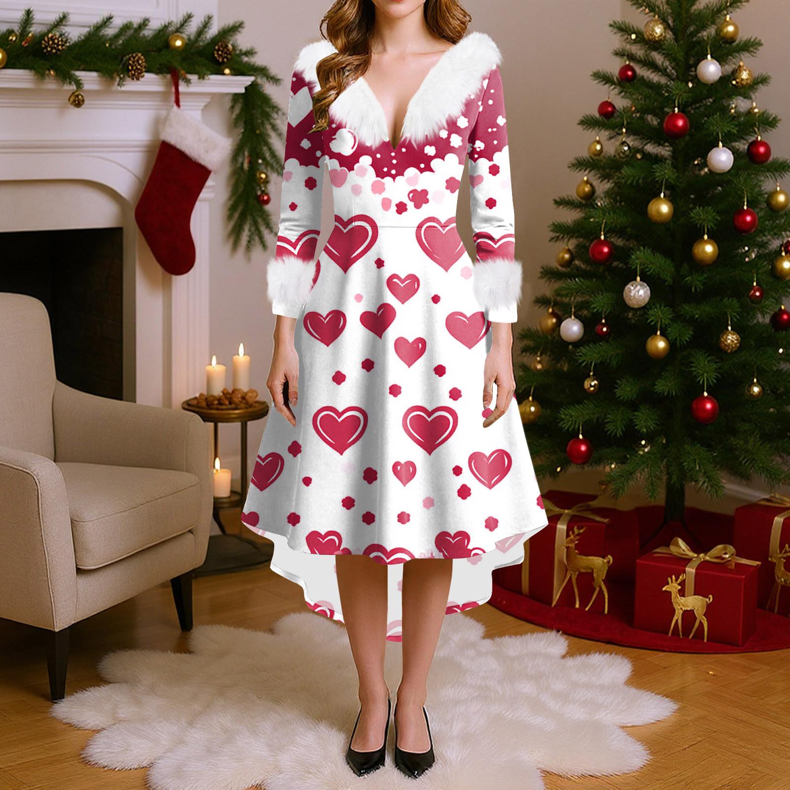 

Party Printed Dresses For Women Vintage Midi Dress Casual Dresses Cocktail Dress Party Festive Dresses S