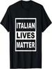 T-shirt Drôle Italian Lives Matter Drapeau Italien Rétro T-shirt Fierté