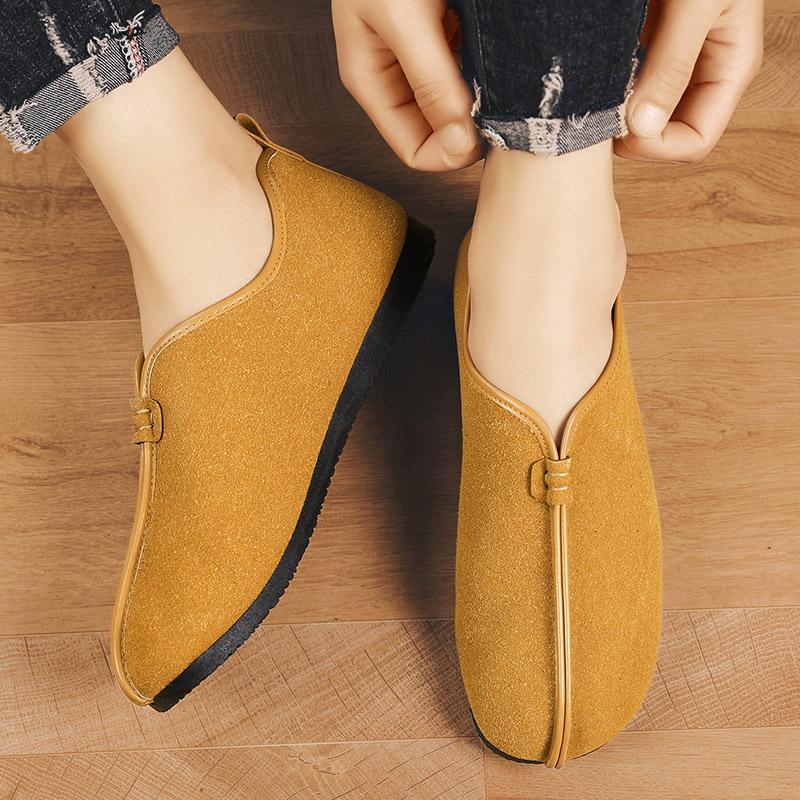 Мужская обувь слипоны модные лоферы повседневная обувь мокасины мужская удобная обувь — фото 4