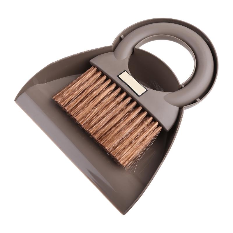 Lightweight Handheld Dust Pans with Brush for Cleaning Keyboard Floor Desktop So