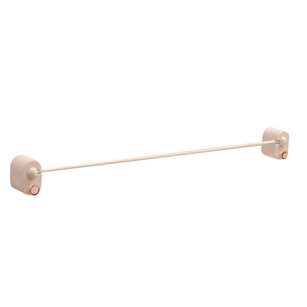 Bathroom Single Towel Rack Perforation Free Wall Mounted Towel Bar Bathroom AccessoryWhite Lengthened