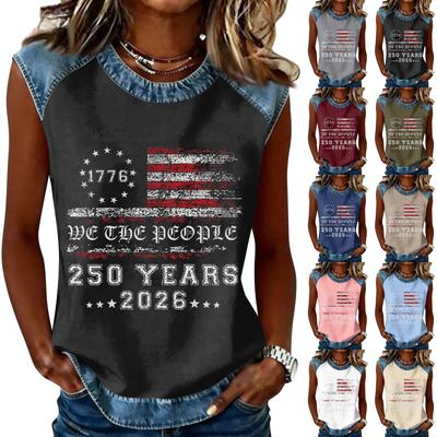Women's Casual Round Neck Pullover Printed T-Shirt Top