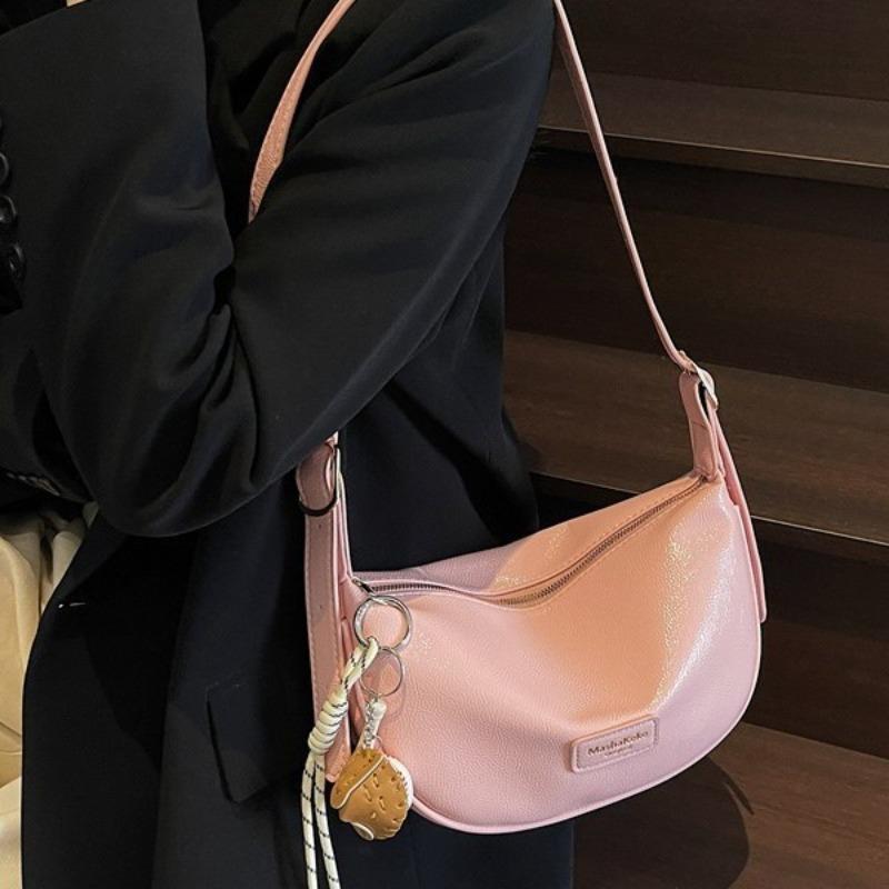 Fashion commuter shoulder bag soft leather bag women's new versatile portable simple messenger bag