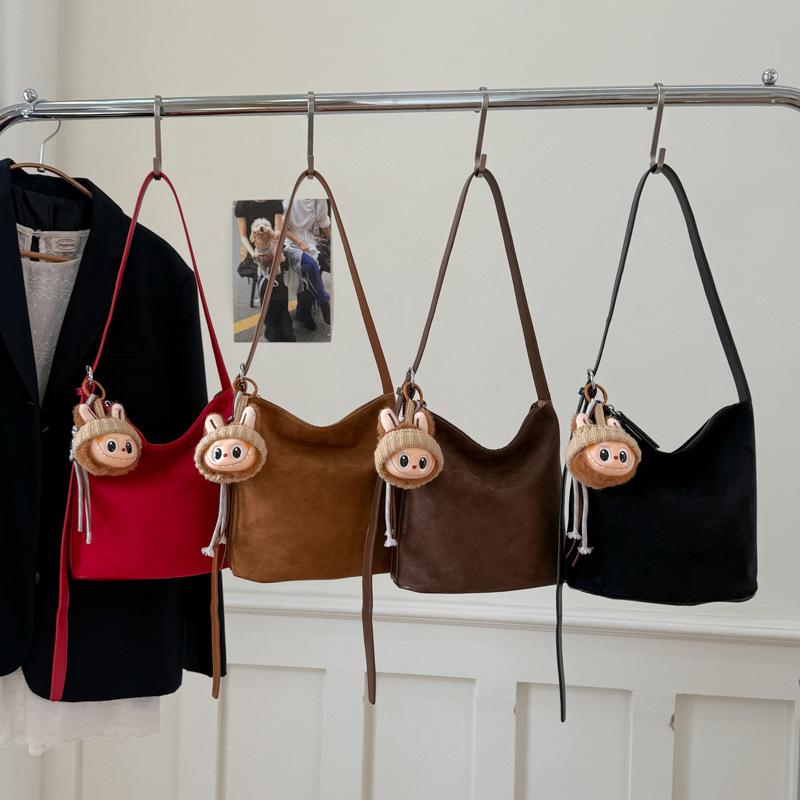 Herbst Retro Premium Feeling Achseltasche Damen 2025 neu matte Bucket Bag große Kapazität Schulter Pendlertasche Damen