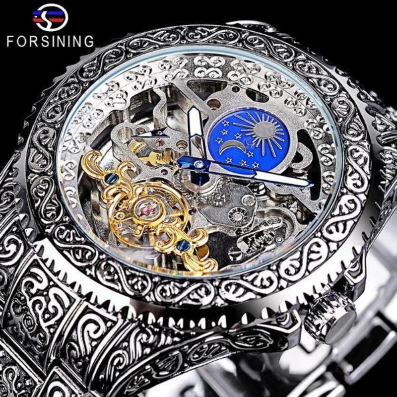 Men's Fashion and Leisure Fully Automatic Mechanical Watch Men's Watch Men's Retro Mechanical Watch
