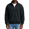 Men's Casual Zip-Up Sweatshirt with Stand Collar Color Streetwear Outerwear Top for Outdoor